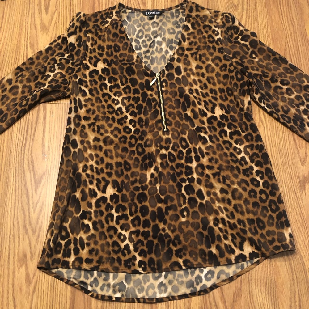 Express leopard shirt